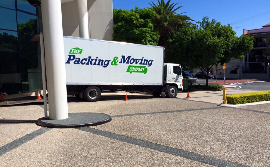 Side View White Truck — The Packing & Moving Company in Tanah Merah, QLD